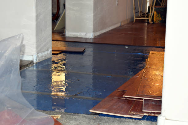 Professional Burst Pipe Cleanup technician working in Passaic, NJ